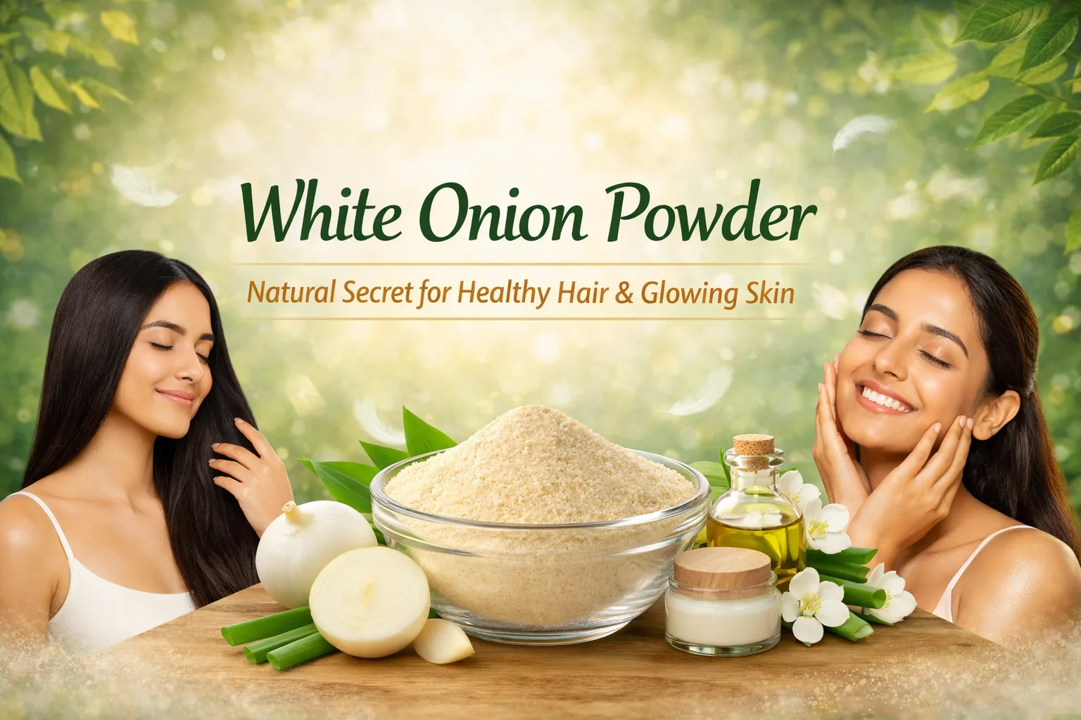 White Onion Powder: Natural Secret for Healthy Hair & Glowing Skin